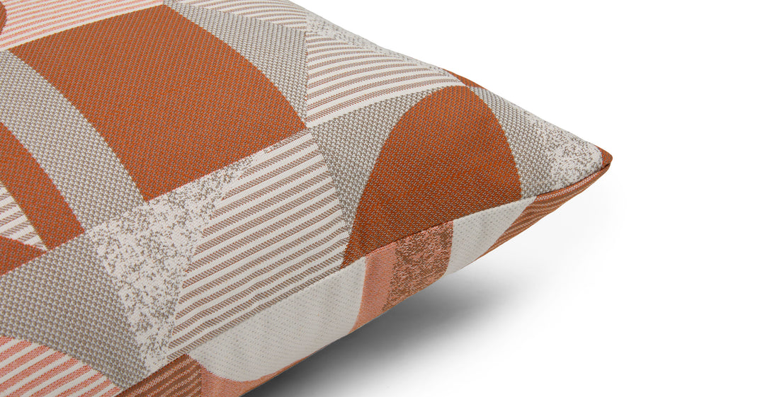 Molbo Jacquard Red Pillow With Insert-22"x22"