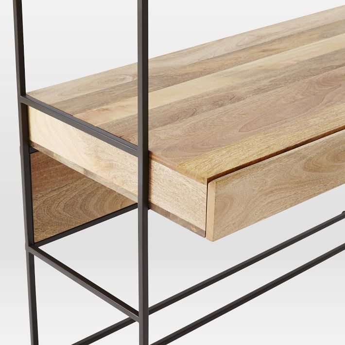 Industrial Modular Wall Desk