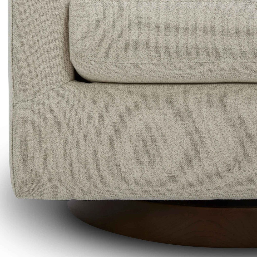 Bennett Upholstered Swivel Barrel Chair
