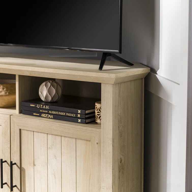 Rahzel 2-Door Corner TV Stand