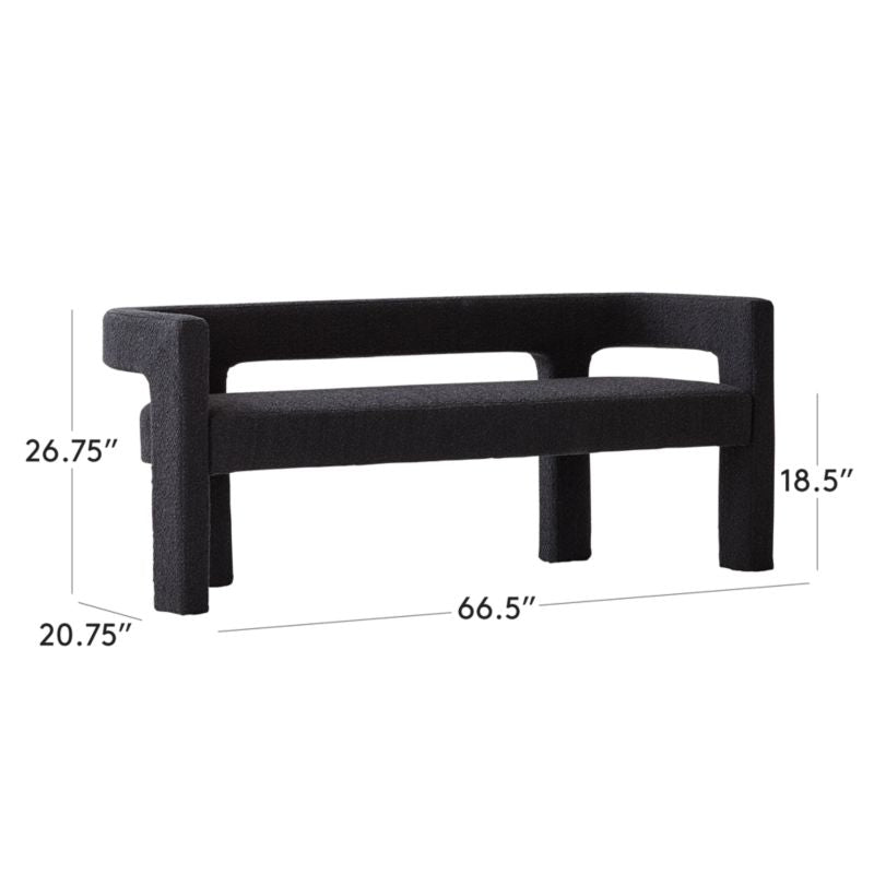 Stature Black Bench