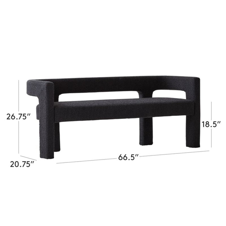 Stature Black Bench