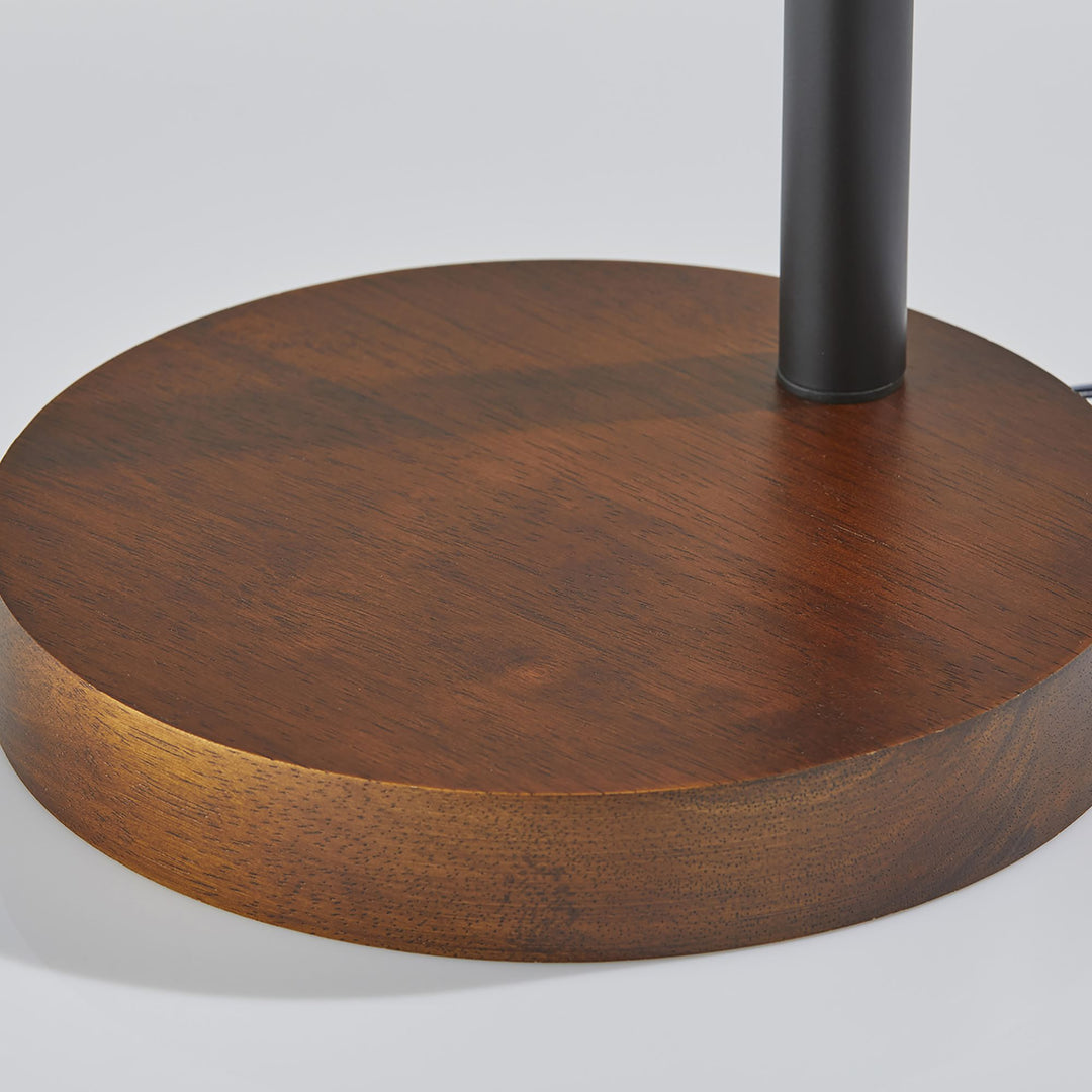 Walnut LED Task Floor Lamp