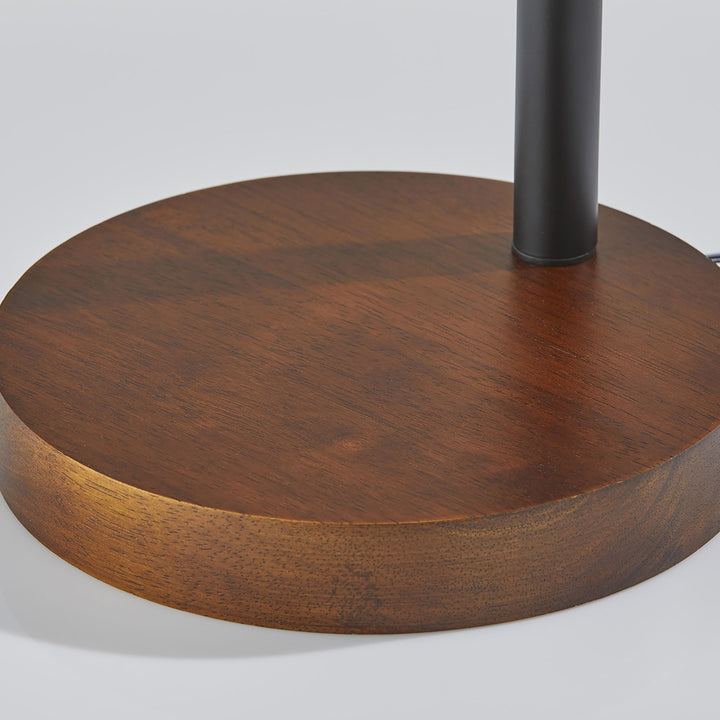 Walnut LED Task Floor Lamp