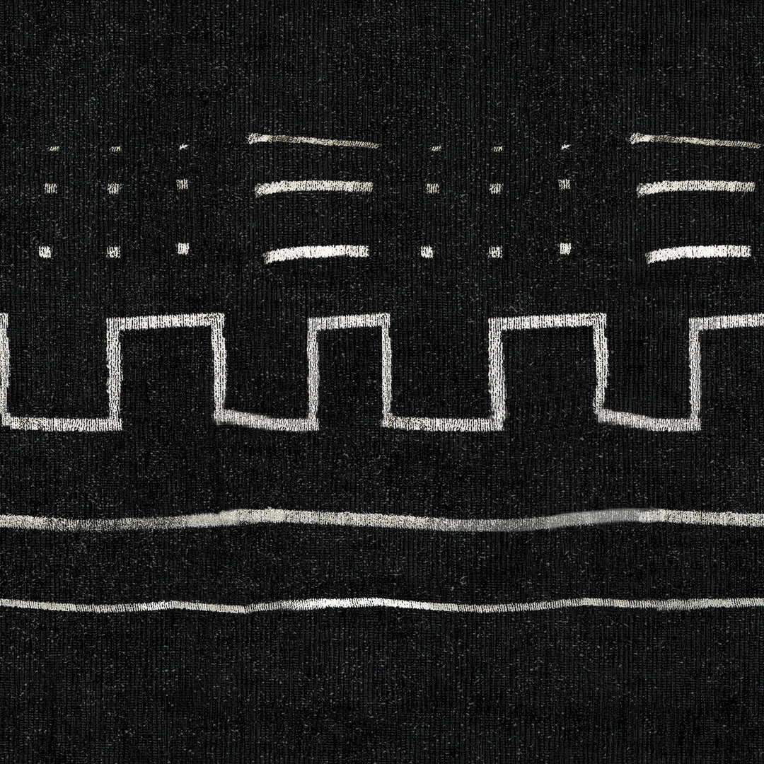 Modern Lines Turkish Silk Pillow With Feather Down Insert