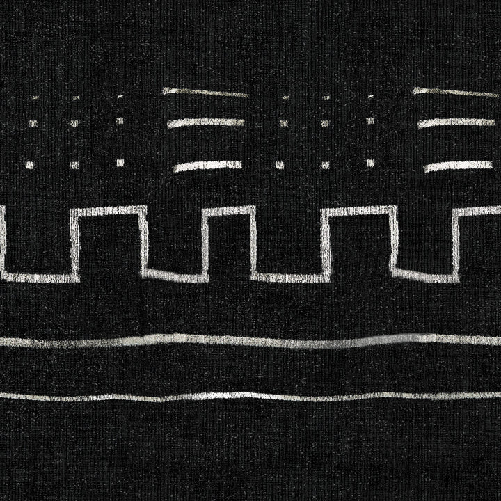 Modern Lines Turkish Silk Pillow With Feather Down Insert