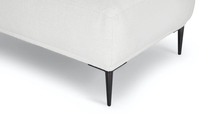 Abisko Quartz White Ottoman