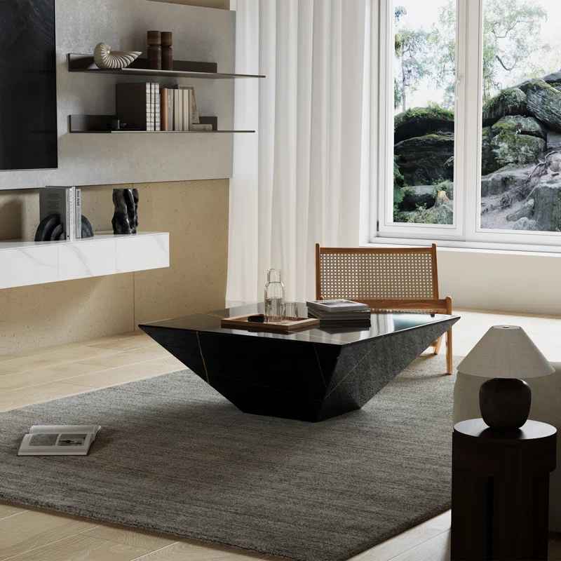 Dainera Modern Drum Coffee Table