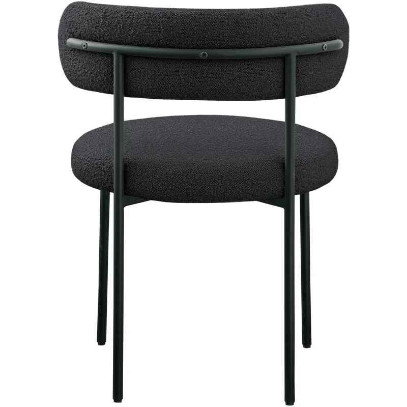 Sherwood Solid Back Boucle Side Chair (Set of 2)