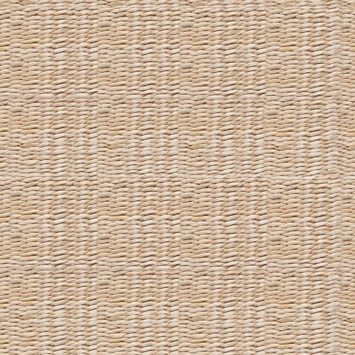 Cattail and Paper Terra Basket Two Tone Wicker Basket with Handles