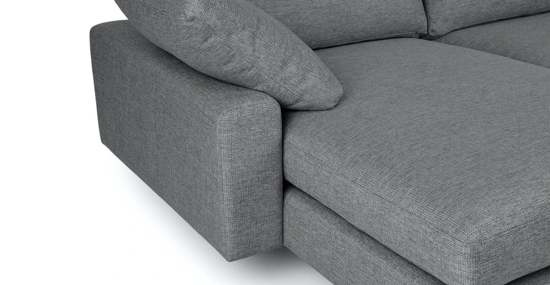 Nova Gravel Gray Reversible Sectional