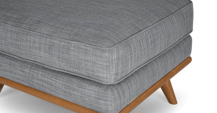 Timber Pebble Gray Ottoman