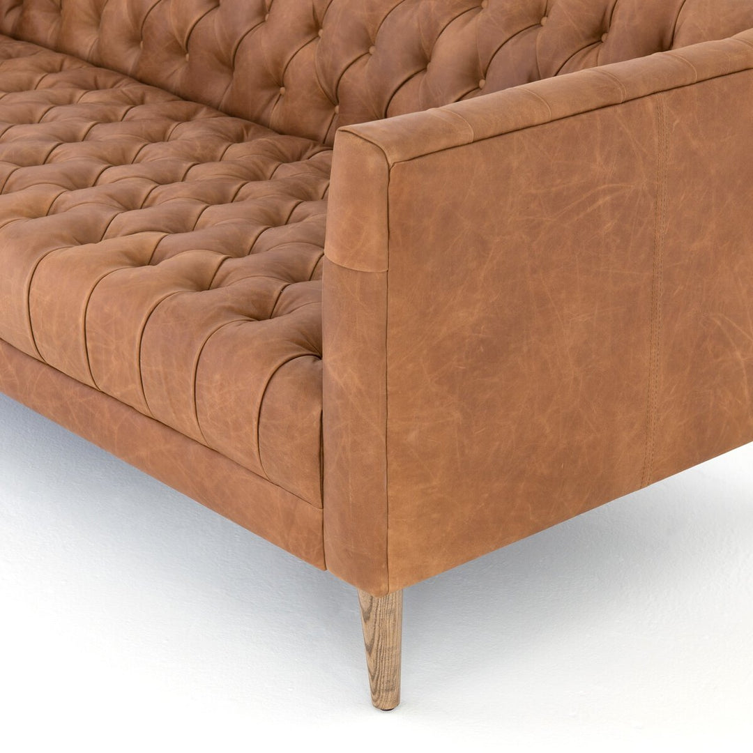 Tailor Leather 90" Sofa