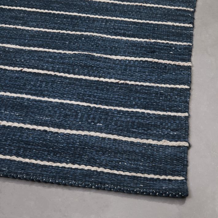 Cord Stripe Indoor Rug Midnight 8'x12'