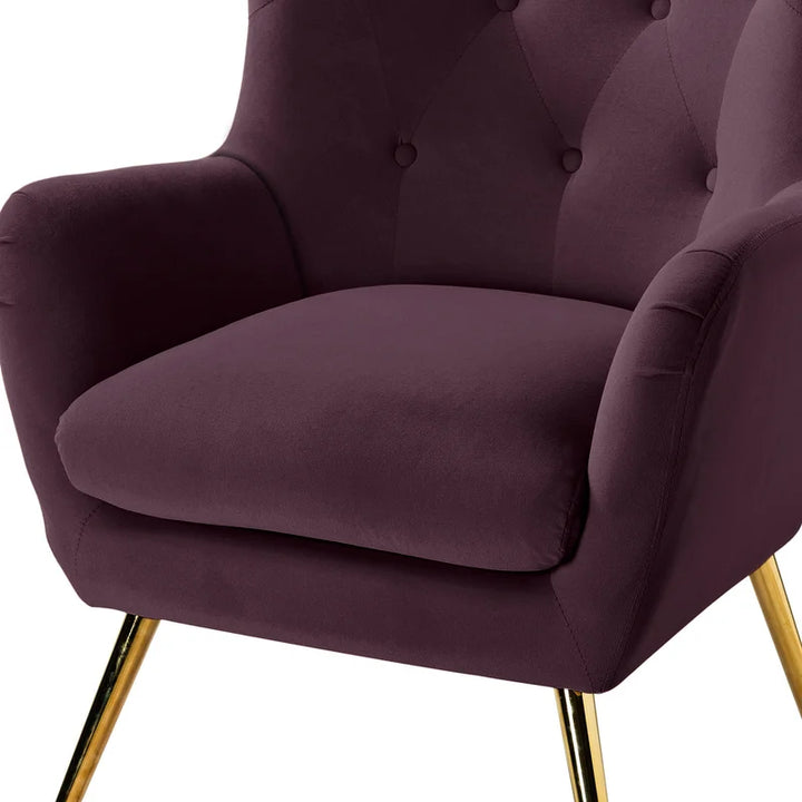 Avianna 29.25" Wide Tufted Polyester Wingback Chair