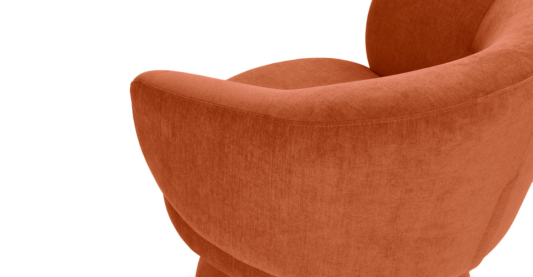 Makeva Anise Brown Swivel Chair