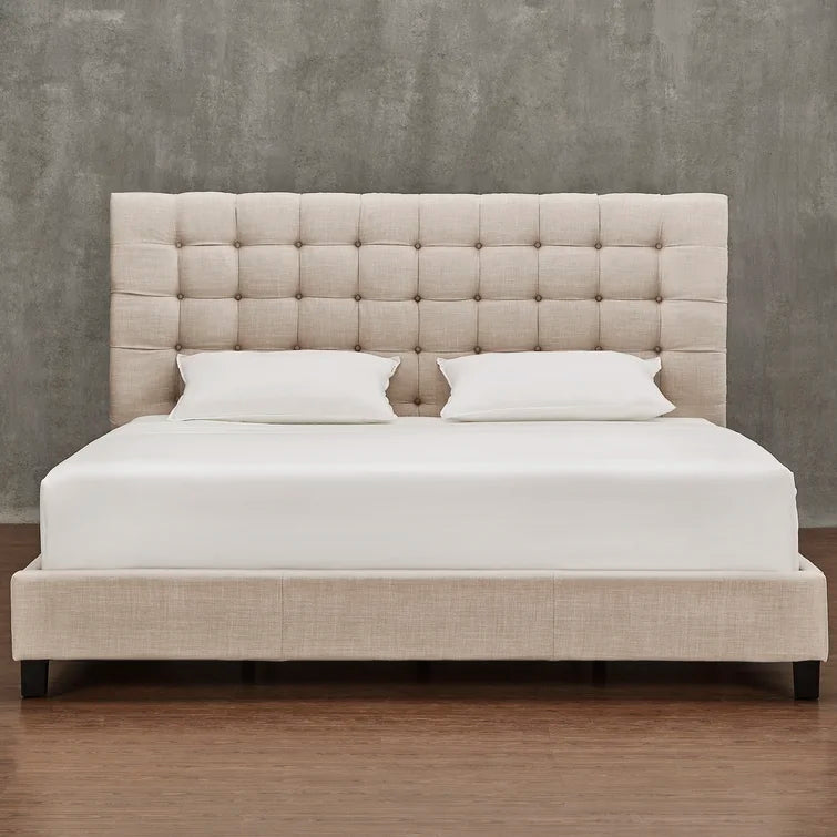 Trevoux Tufted Upholstered Low Profile Platform Bed