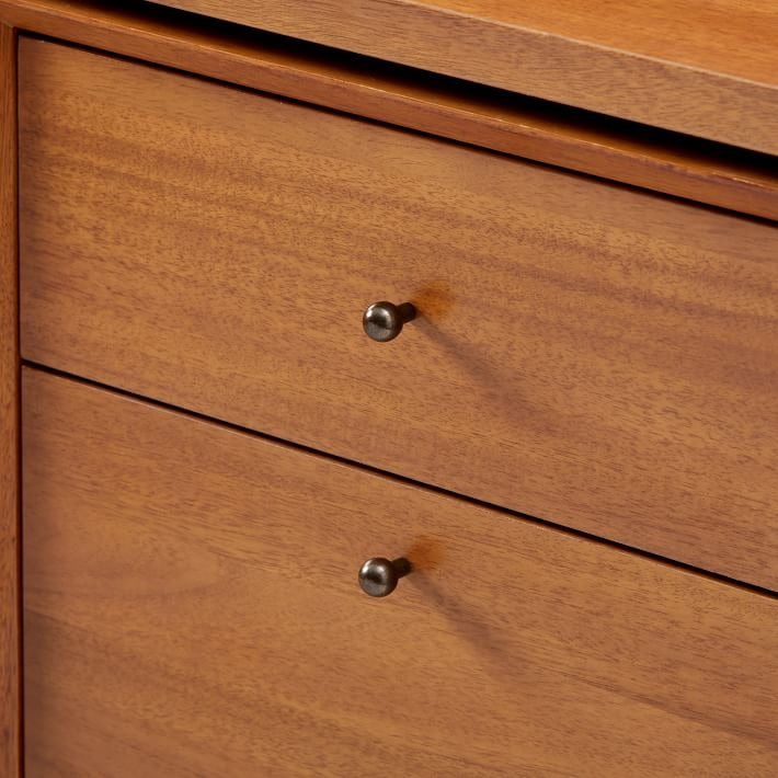 Mid Century Modular L Shaped Desk File Cabinet Bookcase