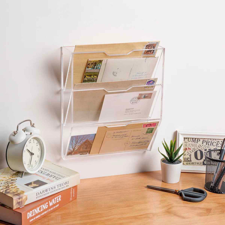 Elmo Acrylic Wall Organizer with Mail Storage