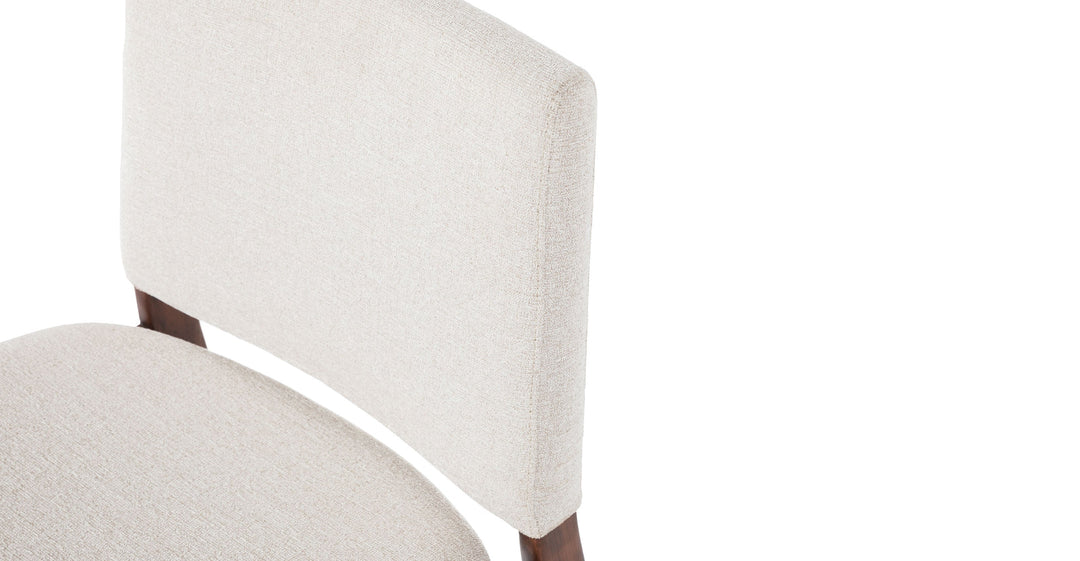 Nosh Chalk Gray Walnut Dining Chair Set Of 2