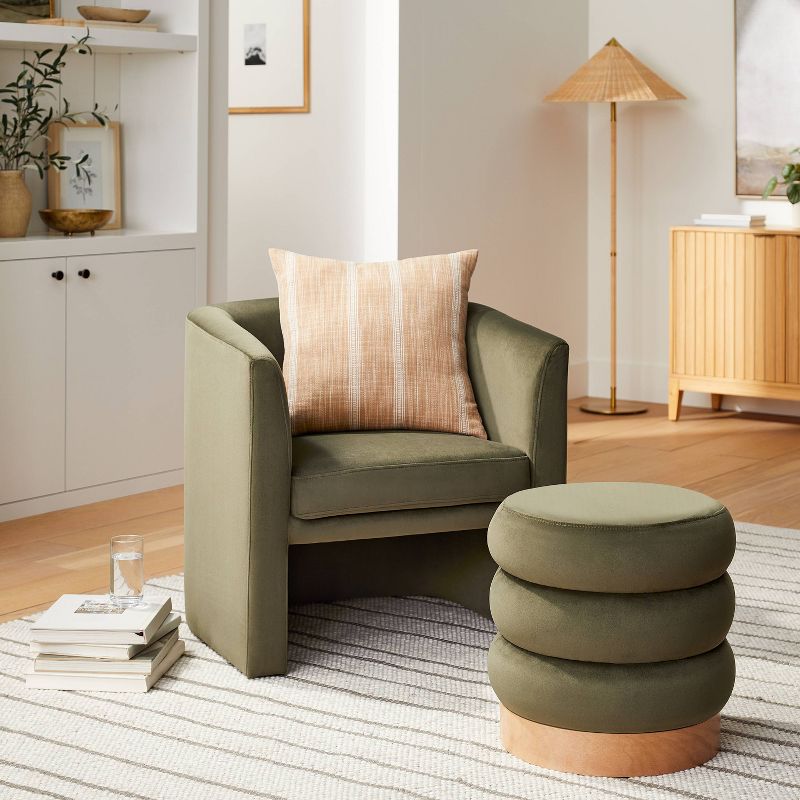 Vernon Upholstered Barrel Accent Chair