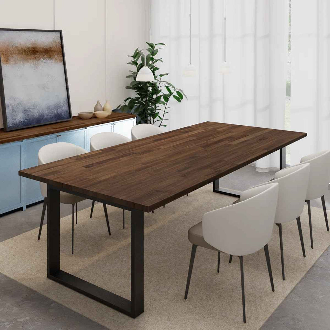 Gladys Acacia Solid Wood Butcher Block Countertop for DIY Workbench Top Dining Table Top