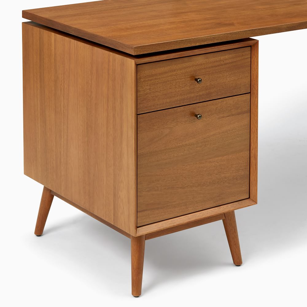 Mid Century Modular Desk File Cabinet