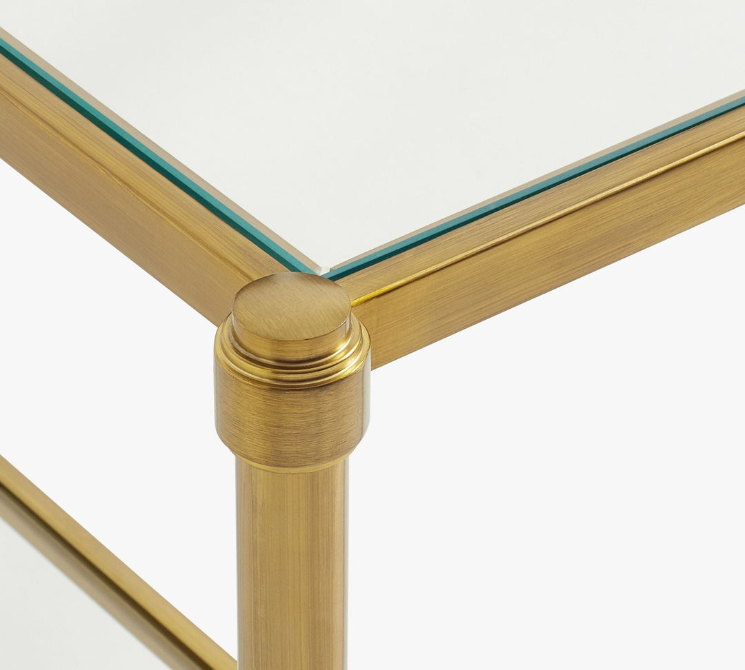 Everson Glass Console Table