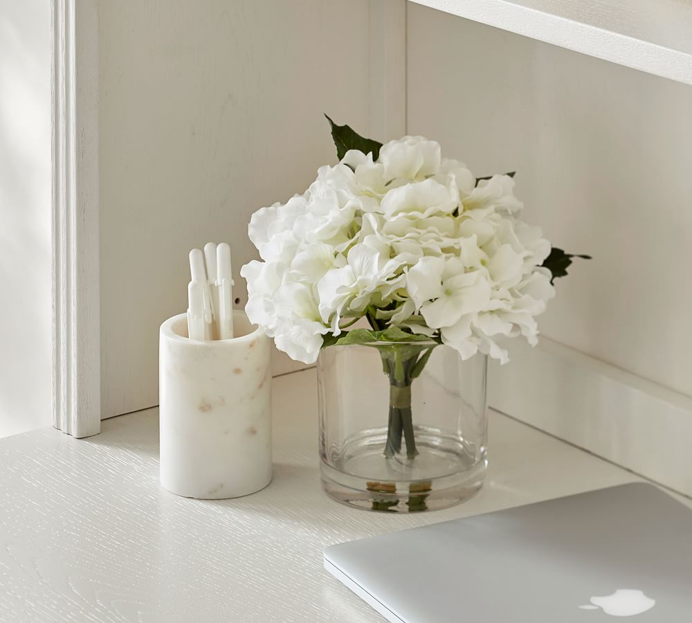 Faux White Hydrangea Composed Arrangement