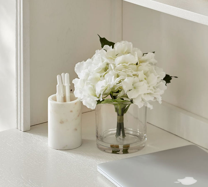 Faux White Hydrangea Composed Arrangement