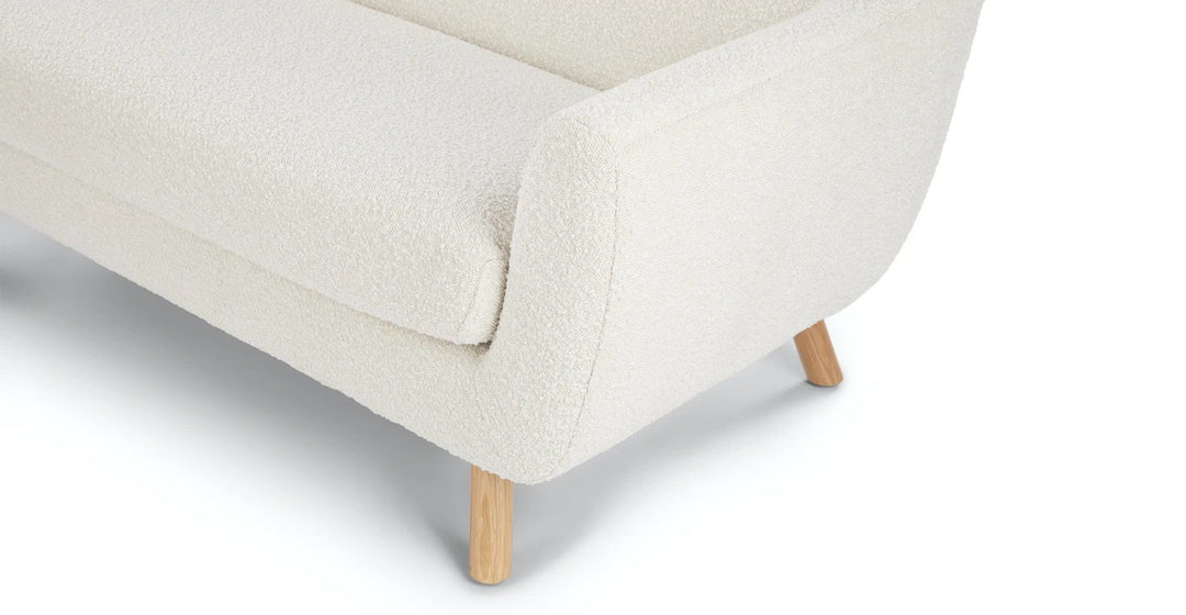 Gabriola Ivory Boucle Loveseat