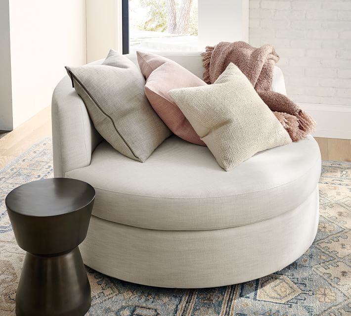 Faye Linen Textured Pillow Cover No Insert-20"x20"