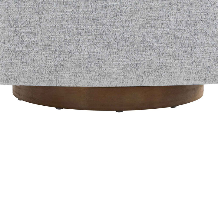 Nieve Upholstered Swivel Barrel Chair