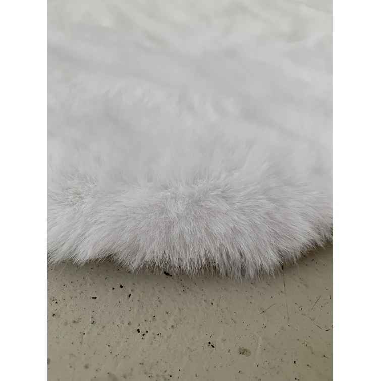 Aleen Butterfly Shag Area Rug-36"x36"