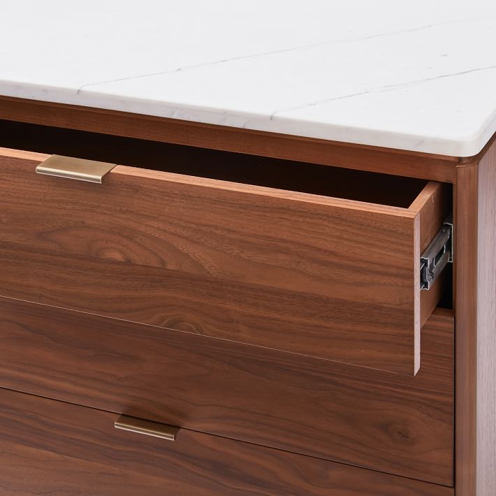 Parker Storage Marble And Cool Walnut