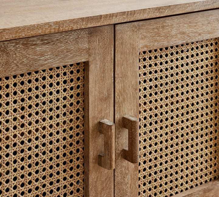Tiburon Rectangular Cane Media Console