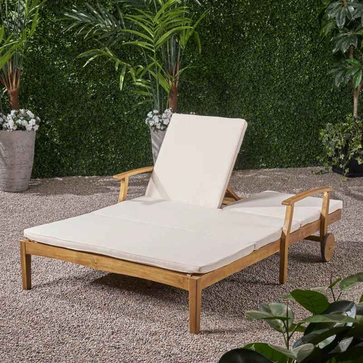 Reisterstown 79.25 Long Reclining Acacia Double Chaise