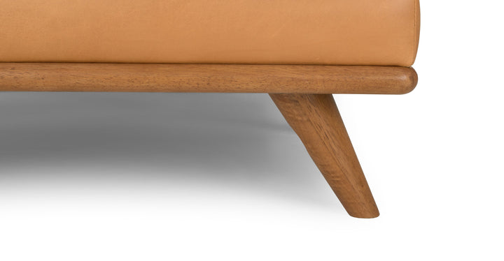 Timber Charme Tan Ottoman