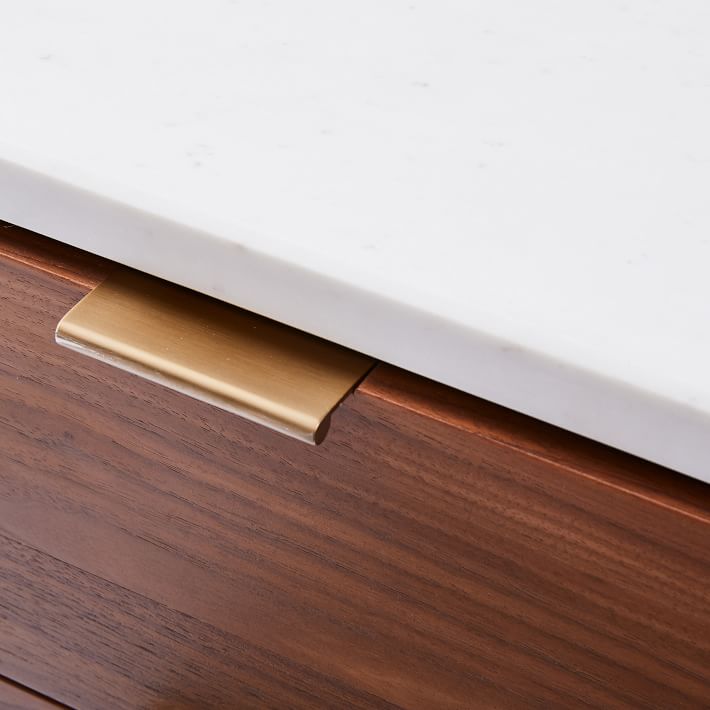 Parker Storage Marble And Cool Walnut