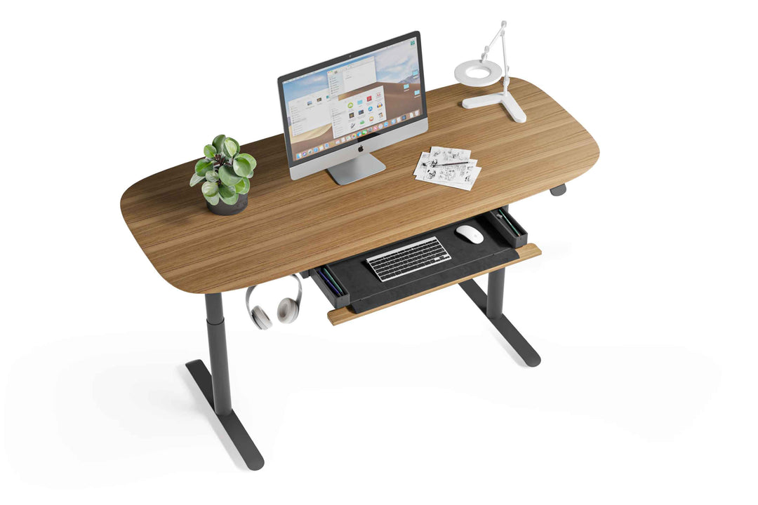Soma Height Adjustable Standing Desk with Drawer
