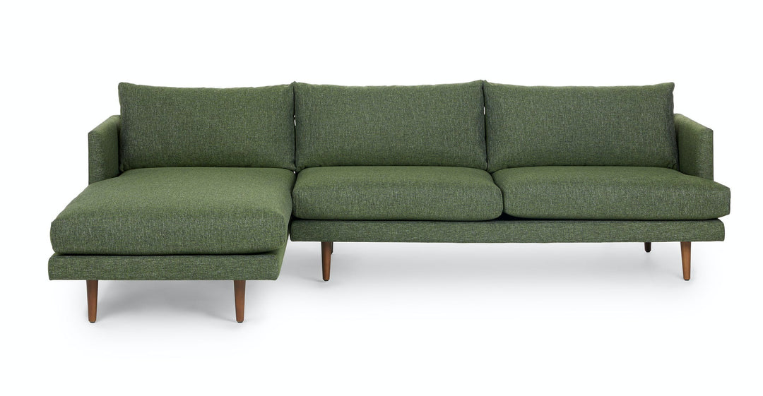 Burrard Forest Green Left Sectional