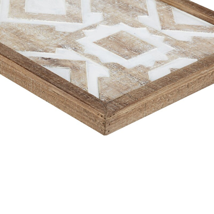 3 Piece Natural Wood Décor Set