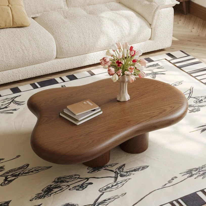 Babajide 48.4inch Cloud Shape Brown four leg Coffee Table