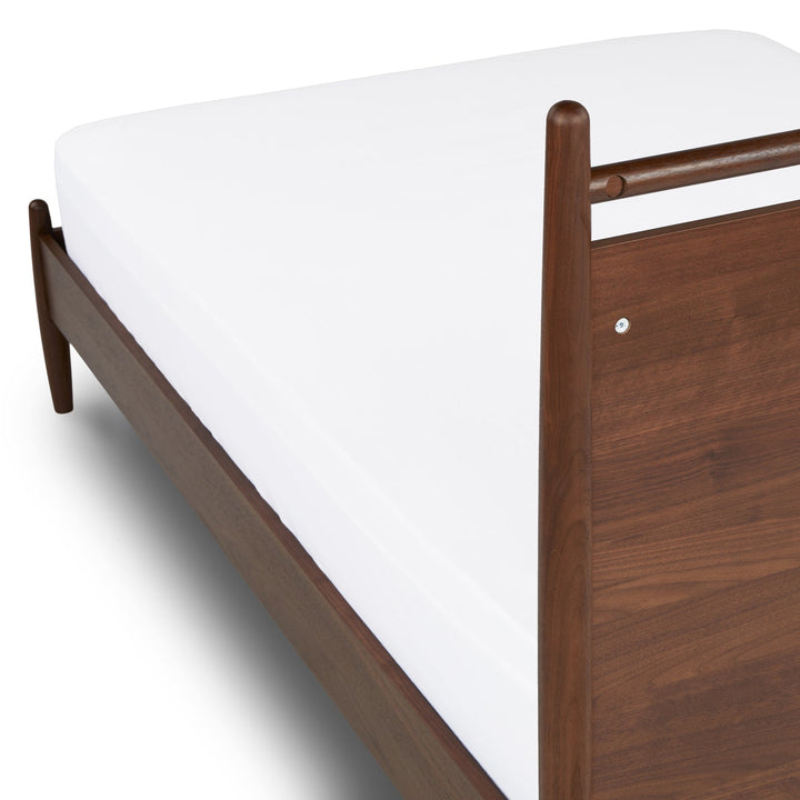 Lenia Panel Walnut Full Bed-Full