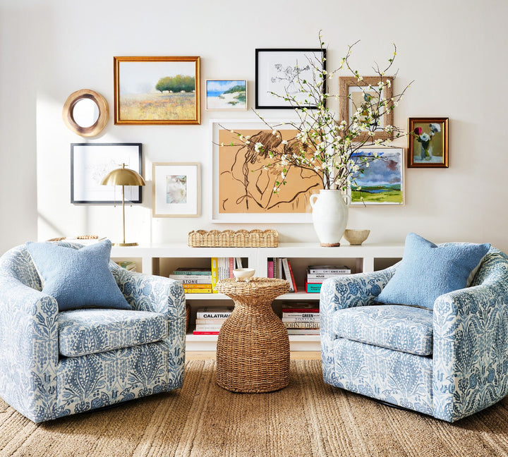 Woven Round Seagrass Side Table