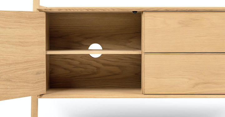 Fantol Oak Storage Shelf