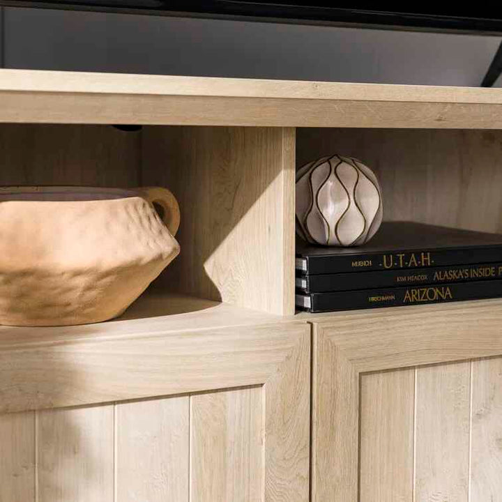 Rahzel 2-Door Corner TV Stand