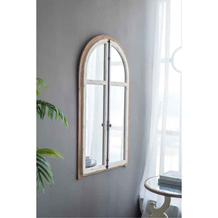 Arch Wood Wall Mirror-27.5"x48"