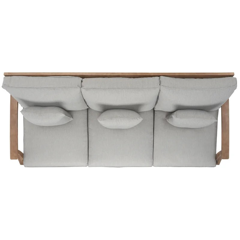 Ducan Wide Outdoor Patio Sofa with Sunbrella Cushions