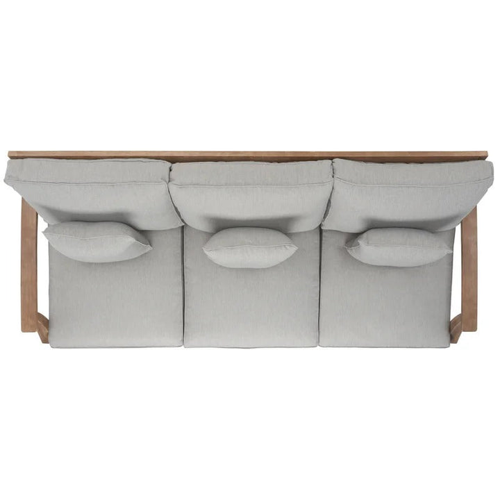 Ducan Wide Outdoor Patio Sofa with Sunbrella Cushions